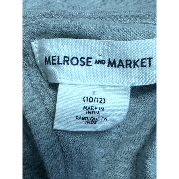 Melrose And Market Romper Keyhole Back Short Sleeve Elastic Waist L/10/12 NWOT - Picture 7 of 8